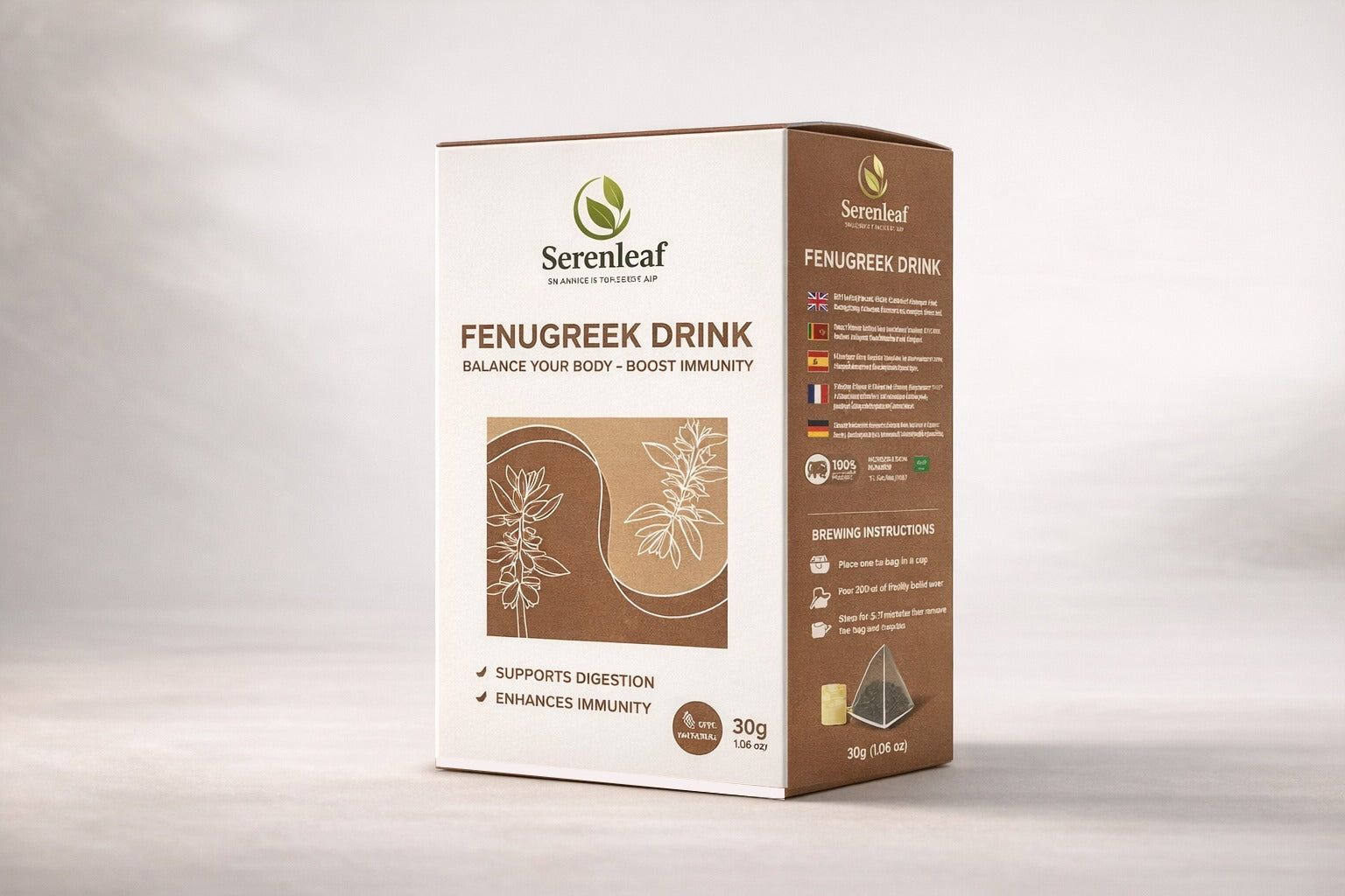 100% Natural Ceylon Fenugreek Herbal Drink (20 Sachets)