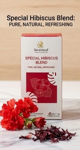 100% Natural Special Hibiscus Blend Herbal Drink (20 Sachets)